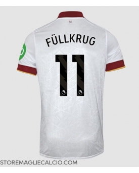 West Ham United Niclas Fullkrug #11 Maglia Gara Terza Repliche 2024-25 Maniche Corte